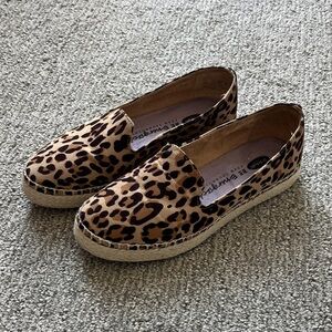 Leopard Print Espadrille Flats
